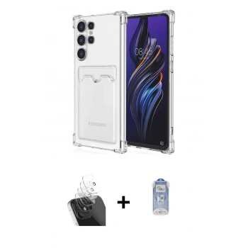 MARSİLYAN™- Galaxy S24 Ultra Kılıf Doruk Klasik Koleksiyonu - Siyah Joko Magic 5D Cam + Kamera Lens Koruma Cam - SF