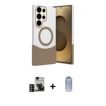 MARSİLYAN™- Galaxy S24 Ultra Kılıf Kozmos Form Özel Seri - Siyah Joko Magic 5D Cam + PVD Metal Kamera Lens - GD