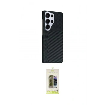 MARSİLYAN™- Galaxy S24 Ultra Kılıf Kozmos Klasik Prime - Siyah Joko Magic 5D Hayalet Cam