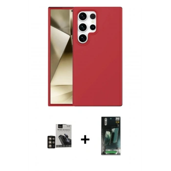 MARSİLYAN™- Galaxy S24 Ultra Kılıf Kozmos Yansıma Özel Seri - Şeffaf 360 Full Body Arka Koruyucu + PVD Metal Kamera Lens - GD