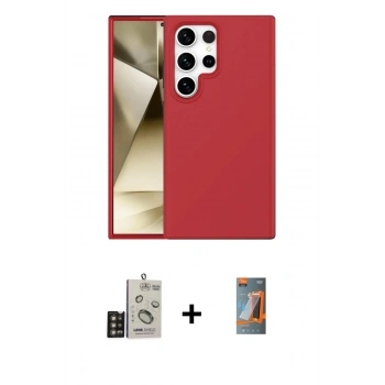 MARSİLYAN™- Galaxy S24 Ultra Kılıf Kozmos Yansıma Özel Seri - Siyah AutoKit 5in1 Fiber Hayalet Polymer Nano Ekran Koruyucu + Bilvis Titan Kamera Lens - GD