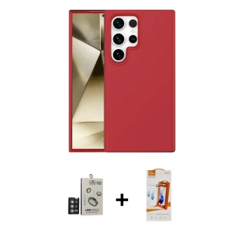 MARSİLYAN™- Galaxy S24 Ultra Kılıf Kozmos Yansıma Özel Seri - Siyah AutoKit 5in1 Fiber Polymer Nano Ekran Koruyucu + Bilvis Titan Kamera Lens - DNMR