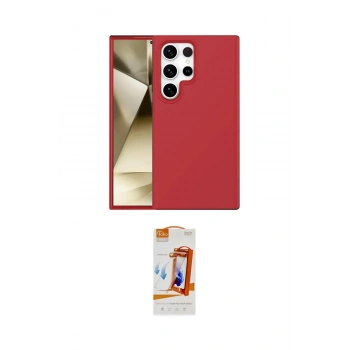 MARSİLYAN™- Galaxy S24 Ultra Kılıf Kozmos Yansıma Özel Seri - Siyah AutoKit 5in1 Fiber Polymer Nano Ekran Koruyucu