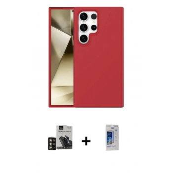 MARSİLYAN™- Galaxy S24 Ultra Kılıf Kozmos Yansıma Özel Seri - Siyah Durable Full Glue Curved Cam + PVD Metal Kamera Lens - GD