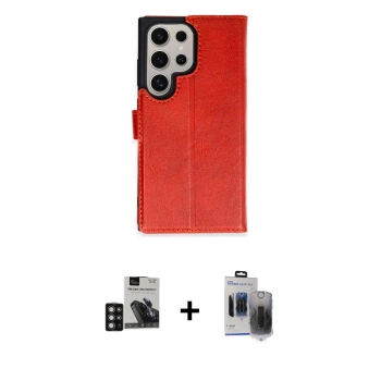MARSİLYAN™- Galaxy S24 Ultra Kılıf Siluet Işık Serisi - Siyah Vanessa Magic Hayalet Cam + PVD Metal Kamera Lens - DNMR