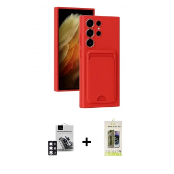 MARSİLYAN™- Galaxy S24 Ultra Kılıf Vadi Çizgi Prime - Siyah Joko Magic 5D Hayalet Cam + PVD Metal Kamera Lens - PE
