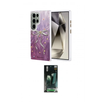 MARSİLYAN™- Galaxy S24 Ultra Kılıf Zirve Modern Prime - Siyah 360 Mat Full Body Arka Koruyucu