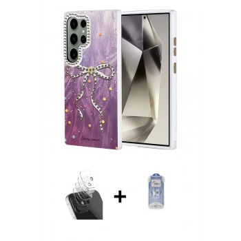 MARSİLYAN™- Galaxy S24 Ultra Kılıf Zirve Modern Prime - Siyah Joko Magic 5D Cam + Kamera Lens Koruma Cam - SF