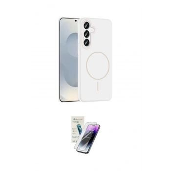 MARSİLYAN™- Galaxy S25 Kılıf Yankı Form Serisi - Şeffaf Pasifik Cam Ekran Koruyucu