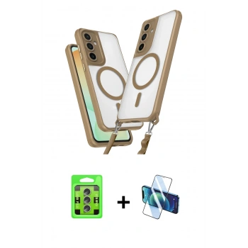 MARSİLYAN™- Galaxy S25 Plus Kılıf Atlas Doku Koleksiyonu - Siyah 3D Antistatik Cam Ekran Koruyucu + Raze Metal Kamera Lens - LI