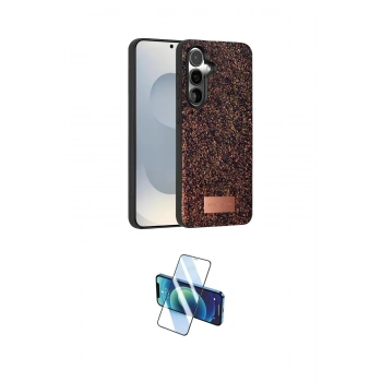 MARSİLYAN™- Galaxy S25 Plus Kılıf Vadi Klasik Serisi - Siyah 3D Antistatik Seramik Nano Ekran Koruyucu
