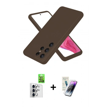 MARSİLYAN™- Galaxy S25 Ultra Kılıf Kozmos Yansıma Özel Seri - Şeffaf Pasifik Cam Ekran Koruyucu + Raze Metal Kamera Lens - GS