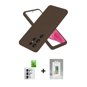 MARSİLYAN™- Galaxy S25 Ultra Kılıf Kozmos Yansıma Özel Seri - Şeffaf Polymer Nano Ekran Koruyucu + Raze Metal Kamera Lens - GS