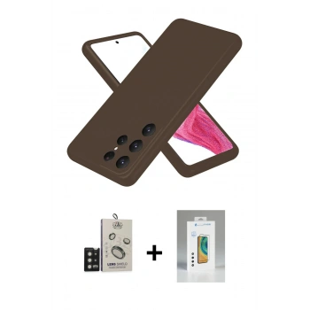 MARSİLYAN™- Galaxy S25 Ultra Kılıf Kozmos Yansıma Özel Seri - Şeffaf Polymer Nano Ekran Koruyucu + Bilvis Titan Kamera Lens - SH