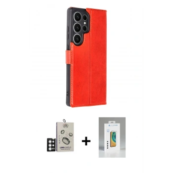 MARSİLYAN™- Galaxy S25 Ultra Kılıf Siluet Işık Serisi - Şeffaf Polymer Nano Ekran Koruyucu + Bilvis Titan Kamera Lens - GS