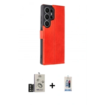 MARSİLYAN™- Galaxy S25 Ultra Kılıf Siluet Işık Serisi - Siyah Joko Magic 5D Cam + Bilvis Titan Kamera Lens - SH