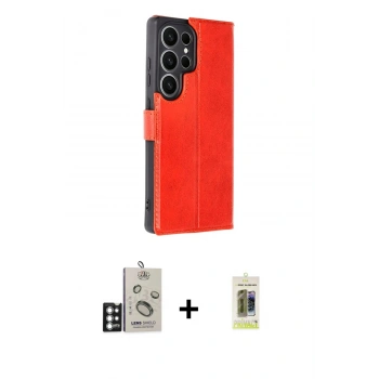 MARSİLYAN™- Galaxy S25 Ultra Kılıf Siluet Işık Serisi - Siyah Joko Magic 5D Hayalet Cam + Bilvis Titan Kamera Lens - GS