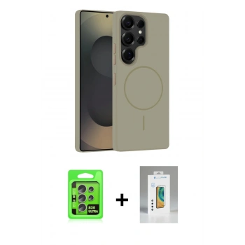 MARSİLYAN™- Galaxy S25 Ultra Kılıf Yankı Form Serisi - Şeffaf Polymer Nano Ekran Koruyucu + Raze Metal Kamera Lens - NLGY