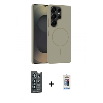 MARSİLYAN™- Galaxy S25 Ultra Kılıf Yankı Form Serisi - Siyah Joko Magic 5D Cam + Bilvis Titan Kamera Lens - LT