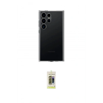 MARSİLYAN™- Galaxy S25 Ultra Kılıf Zirve Doku - Siyah Joko Magic 5D Hayalet Cam