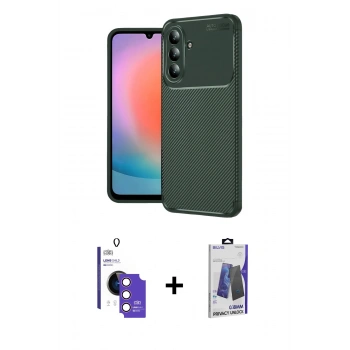 MARSİLYAN™- Galaxy S26 Kılıf Eksen Form Prime - Siyah Bilvis Hayalet Cam Ekran Koruyucu + Bilvis Titan Kamera Lens - PE