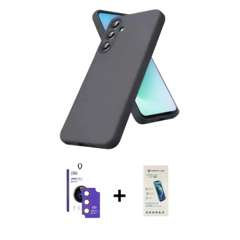 MARSİLYAN™- Galaxy S26 Kılıf Kozmos Yansıma Özel Seri - Şeffaf Pasifik Cam Ekran Koruyucu + Bilvis Titan Kamera Lens - PE