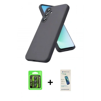 MARSİLYAN™- Galaxy S26 Kılıf Kozmos Yansıma Özel Seri - Şeffaf Pasifik Cam Ekran Koruyucu + Raze Metal Kamera Lens - SH