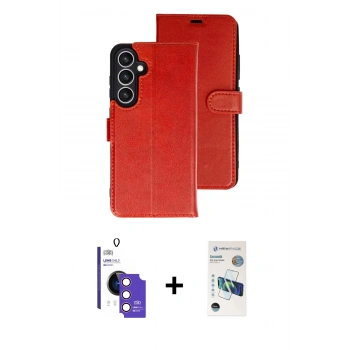 MARSİLYAN™- Galaxy S26 Kılıf Siluet Işık Serisi - Siyah 3D Antistatik Seramik Nano Ekran Koruyucu + Bilvis Titan Kamera Lens - PE