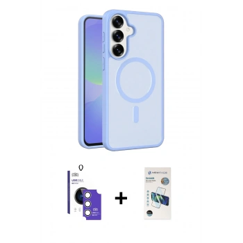MARSİLYAN™- Galaxy S26 Kılıf Siluet Minimal Prime - Siyah 3D Antistatik Seramik Nano Ekran Koruyucu + Bilvis Titan Kamera Lens - GS