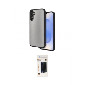 MARSİLYAN™- Galaxy S26 Plus Kılıf Ahenk Çizgi Serisi - Siyah 3D Antistatik Hayalet Cam Ekran Koruyucu