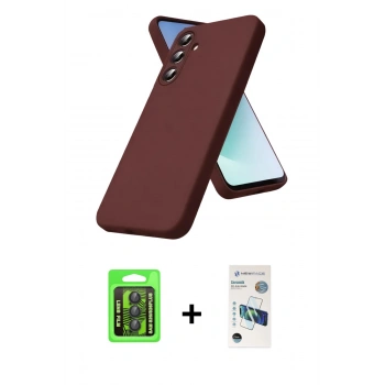 MARSİLYAN™- Galaxy S26 Plus Kılıf Kozmos Yansıma Özel Seri - Siyah 3D Antistatik Seramik Nano Ekran Koruyucu + Raze Metal Kamera Lens - SH