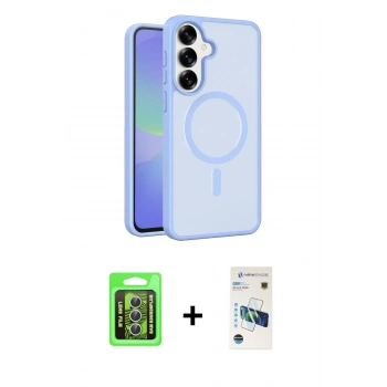 MARSİLYAN™- Galaxy S26 Plus Kılıf Siluet Minimal Prime - Siyah 3D Antistatik Cam Ekran Koruyucu + Raze Metal Kamera Lens - GS
