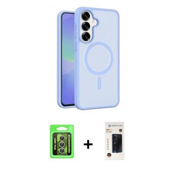 MARSİLYAN™- Galaxy S26 Plus Kılıf Siluet Minimal Prime - Siyah 3D Antistatik Hayalet Cam Ekran Koruyucu + Raze Metal Kamera Lens - GS
