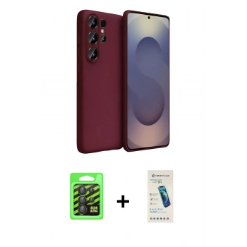 MARSİLYAN™- Galaxy S26 Ultra Kılıf Kozmos Yansıma Özel Seri - Şeffaf Pasifik Cam Ekran Koruyucu + Raze Metal Kamera Lens - SH