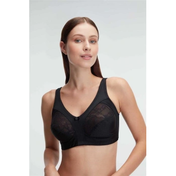 MARSiLYAN-  Günlük Desteksiz Balensiz Kaplı Yazlık Dantel Detaylı Toparlayıcı Sütyen