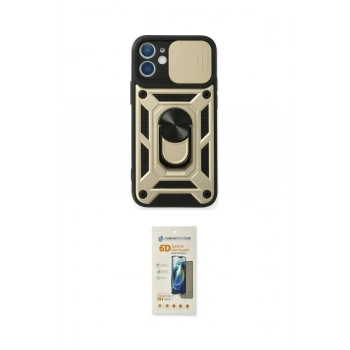 MARSİLYAN™- iPhone 11 Kılıf Ahenk Klasik - Siyah 6D Mat Seramik Hayalet Nano Ekran Koruyucu