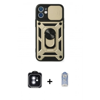 MARSİLYAN™- iPhone 11 Kılıf Ahenk Klasik - Siyah Joko Magic 5D Cam + PVD Metal Kamera Lens - MI