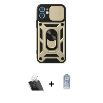MARSİLYAN™- iPhone 11 Kılıf Ahenk Klasik - Siyah Joko Magic 5D Cam + Kamera Lens Koruma Cam - SF