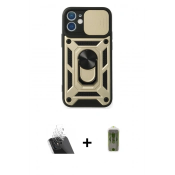 MARSİLYAN™- iPhone 11 Kılıf Ahenk Klasik - Siyah Joko Magic 5D Hayalet Cam + Kamera Lens Koruma Cam - SF