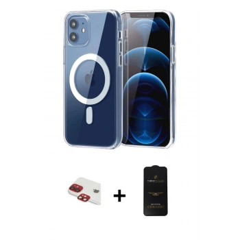 MARSİLYAN™- iPhone 11 Kılıf Ahenk Minimal Serisi - Siyah 6D Antistatik Mat Seramik Hayalet Nano Ekran Koruyucu + Pers Alüminyum Kamera Lens - KI