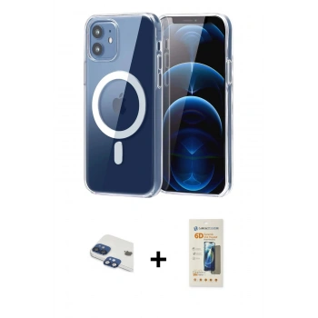 MARSİLYAN™- iPhone 11 Kılıf Ahenk Minimal Serisi - Siyah 6D Mat Seramik Hayalet Nano Ekran Koruyucu + Pers Alüminyum Kamera Lens - LT