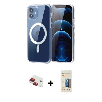 MARSİLYAN™- iPhone 11 Kılıf Ahenk Minimal Serisi - Siyah 6D Mat Seramik Hayalet Nano Ekran Koruyucu + Pers Alüminyum Kamera Lens - KI