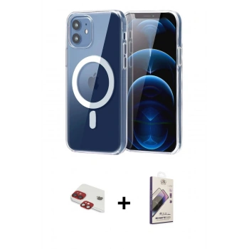 MARSİLYAN™- iPhone 11 Kılıf Ahenk Minimal Serisi - Siyah Bilvis 3D Mat Cam Ekran Koruyucu + Pers Alüminyum Kamera Lens - KI