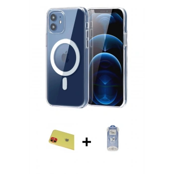 MARSİLYAN™- iPhone 11 Kılıf Ahenk Minimal Serisi - Siyah Joko Magic 5D Cam + Rainbow Kamera Lens Koruma Cam - KI