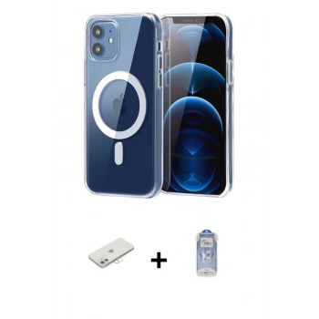 MARSİLYAN™- iPhone 11 Kılıf Ahenk Minimal Serisi - Siyah Joko Magic 5D Cam + Renkli Kamera Lens Koruma Cam - SI