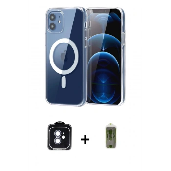 MARSİLYAN™- iPhone 11 Kılıf Ahenk Minimal Serisi - Siyah Joko Magic 5D Hayalet Cam + PVD Metal Kamera Lens - MI