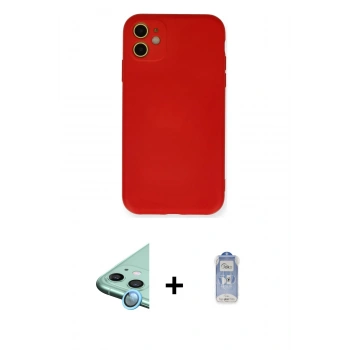 MARSİLYAN™- iPhone 11 Kılıf Ahenk Serisi - Siyah Joko Magic 5D Cam + Raze Metal Kamera Lens - MI