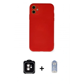 MARSİLYAN™- iPhone 11 Kılıf Ahenk Serisi - Siyah Joko Magic 5D Cam + PVD Metal Kamera Lens - TU