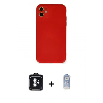MARSİLYAN™- iPhone 11 Kılıf Ahenk Serisi - Siyah Joko Magic 5D Cam + PVD Metal Kamera Lens - SH