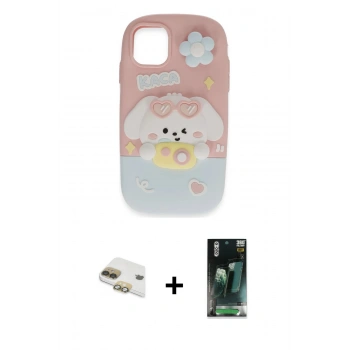 MARSİLYAN™- iPhone 11 Kılıf Akış Yansıma - Şeffaf 360 Full Body Arka Koruyucu + Pers Alüminyum Kamera Lens - GD